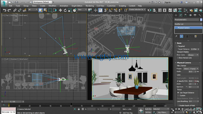 3dsMax中3D摄像机核心技术训练视频教程的图片2