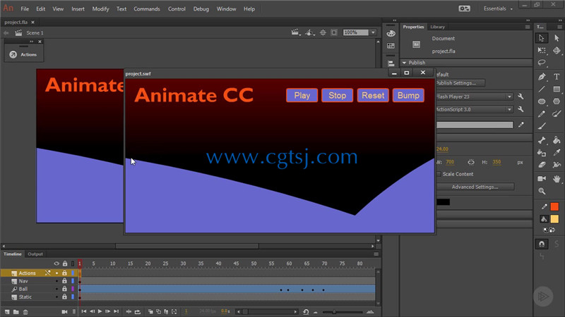 Animate CC动画编程技巧视频教程的图片2