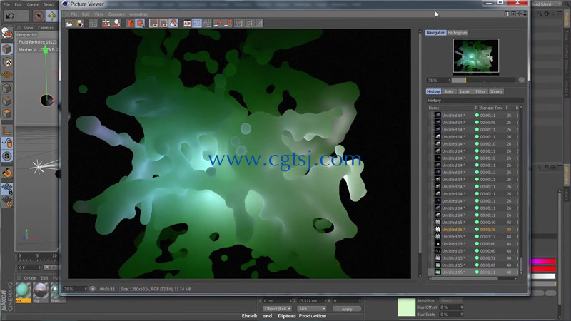 C4D中RealFlow高阶流体模拟特效视频教程的图片2