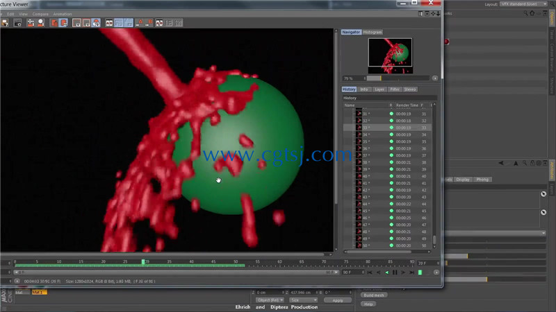 C4D中RealFlow高阶流体模拟特效视频教程的图片3