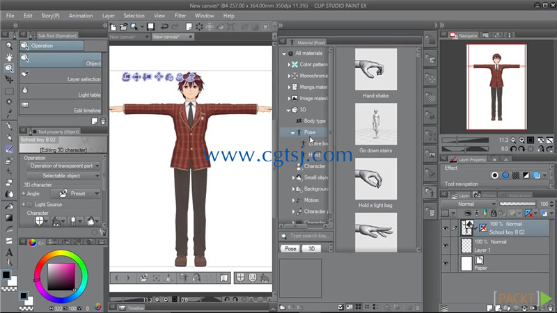 Clip Studio Paint漫画绘画艺术创作训练视频教程的图片1