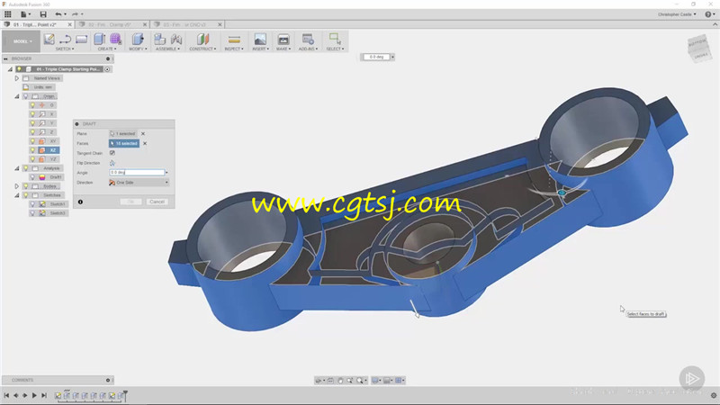 Fusion360铸造金属设计训练视频教程的图片1