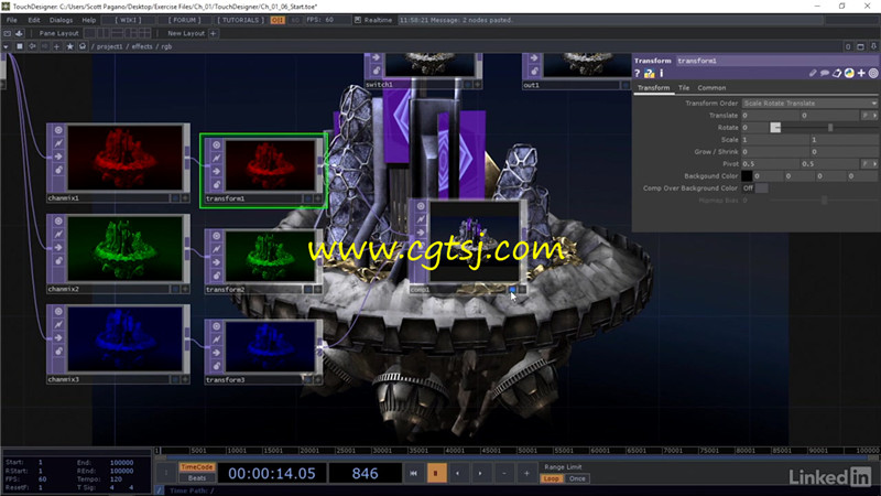 TouchDesigner游戏虚拟交互控制视频教程的图片2