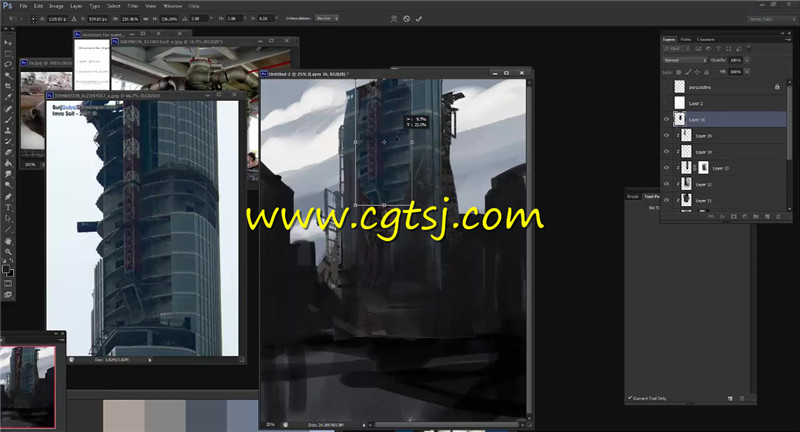 未来城市建筑概念设计绘画训练视频教程的图片2