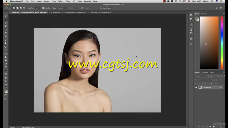 PS肖像修饰选择工具运用技巧视频教程的图片2