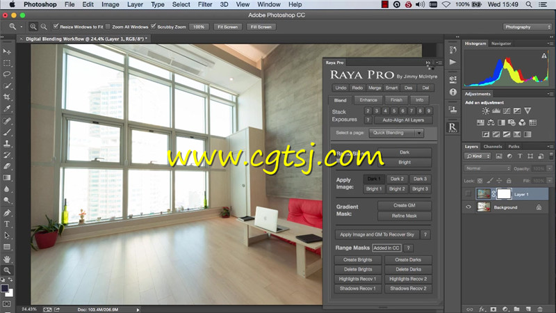 PS中Raya pro面板风景照片高阶润色技术训练视频教程的图片2