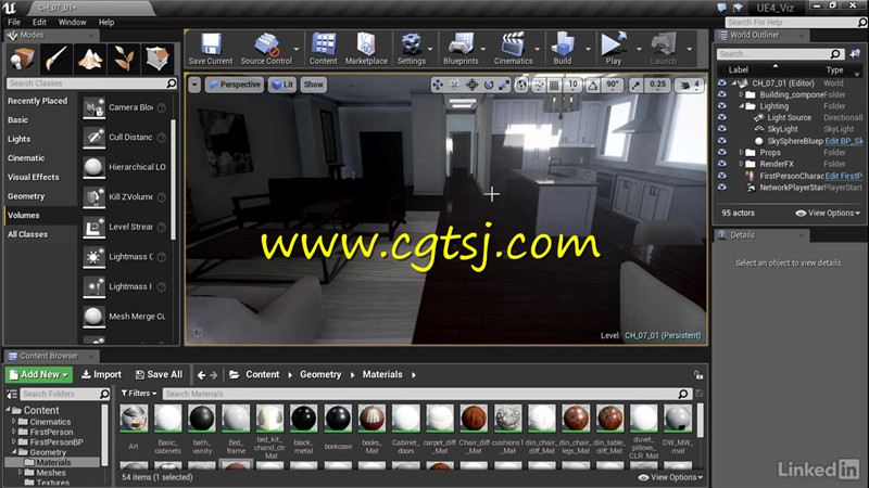 UE4虚幻游戏引擎室内建筑可视化视频教程的图片2