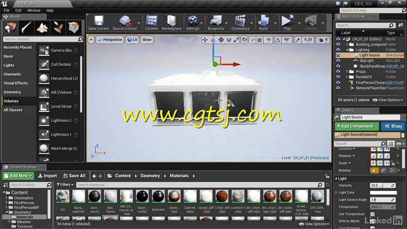 UE4虚幻游戏引擎室内建筑可视化视频教程的图片3
