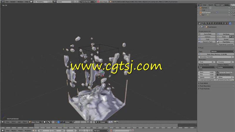 Blender动态模拟特效技术视频教程的图片2