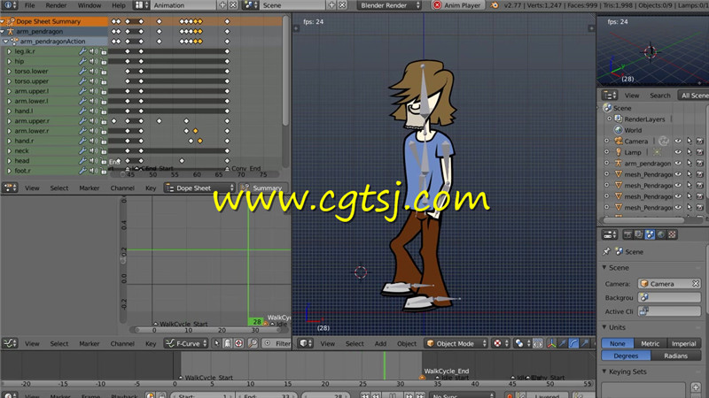 Blender二维角色动画制作视频教程第三季的图片1