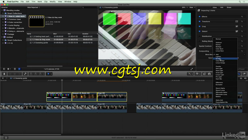 Final Cut Pro X混合特效技术视频教程的图片3