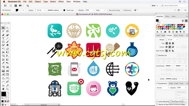 Illustrator图标图案矢量绘图技术训练视频教程的图片2
