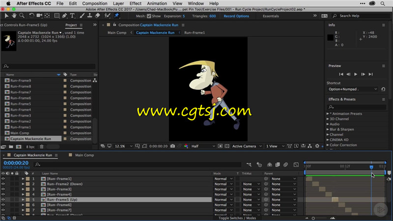 AE木偶动画工具使用技术视频教程的图片3