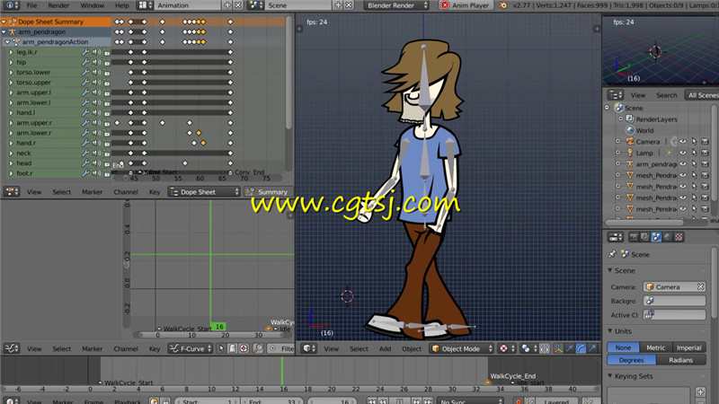 Blender二维角色动画制作视频教程第五季的图片4