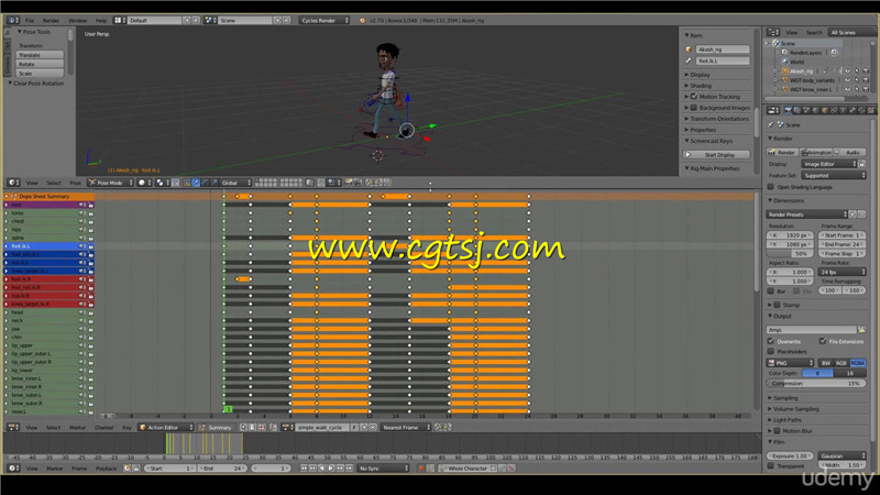Blender角色特征动画技术训练训练视频教程的图片3