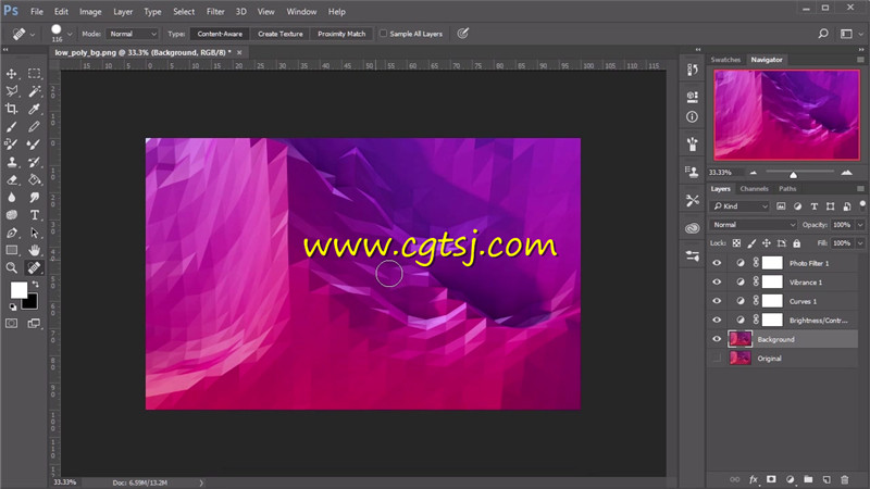 C4D与PS抽象彩色背景实例制作视频教程的图片2