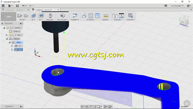 Fusion360中2D与3D路径工具技术视频教程的图片2