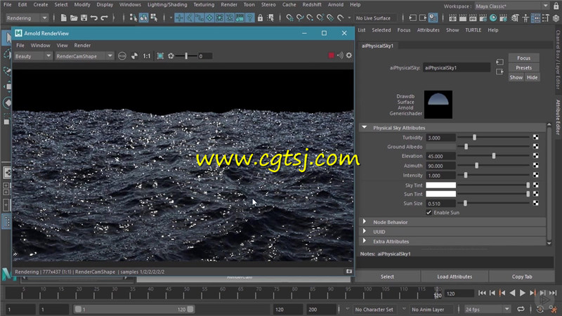Maya海洋动态模拟技术训练视频教程的图片1