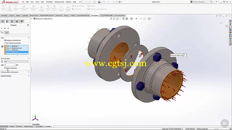 Solidworks组建线性静态分析视频教程的图片2