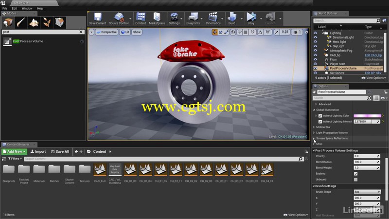 UE4虚幻引擎中CAD数据可视化技术频教程的图片2