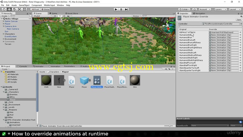 Unity中RPG角色扮演游戏制作核心技术视频教程第一季的图片3