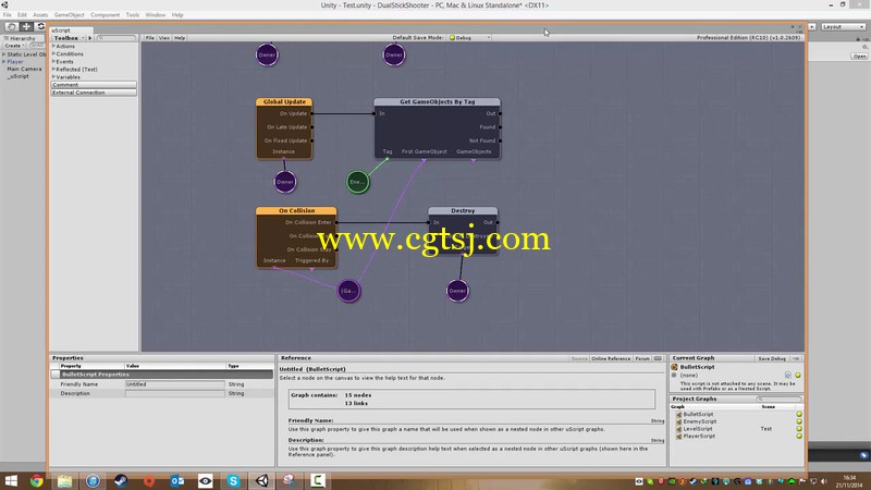 Unity中uScript插件游戏开发技术视频教程的图片3