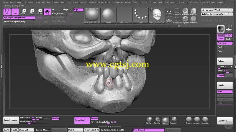 Zbrush概念怪兽雕刻设计大师级训练视频教程的图片2