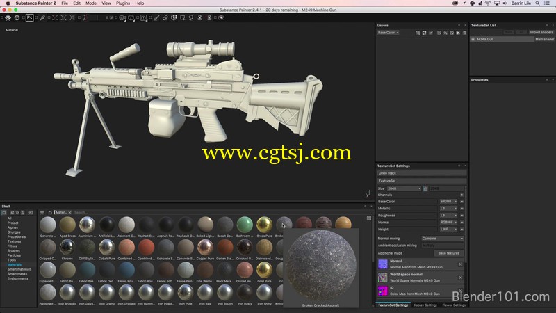 Blender制作M249高精度机枪视频教程的图片4