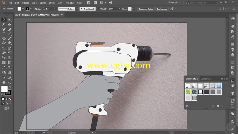 Illustrator真实照片卡通画绘制实例训练视频教程的图片4