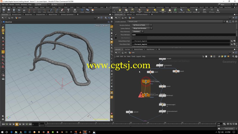 Houdini糕点建模与场景实例制作视频教程的图片2