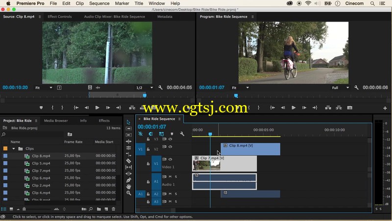 Premiere Pro CC视频编辑基础技能训练视频教程的图片3