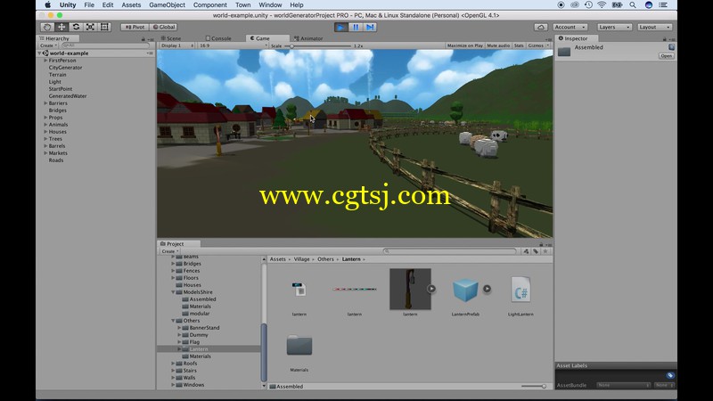Unity梦幻游戏场景实例制作视频教程的图片2