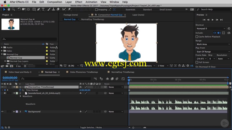 AE口型音频动画同步技术视频教程的图片2