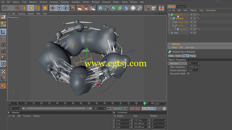 炫酷的C4D液体和流体模拟视频教程的图片3