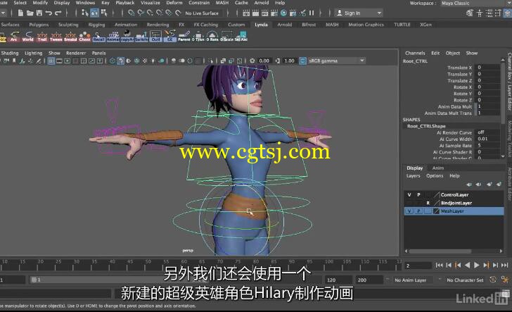 角色动画细化动作技能训练视频教程(中文字幕)的图片1