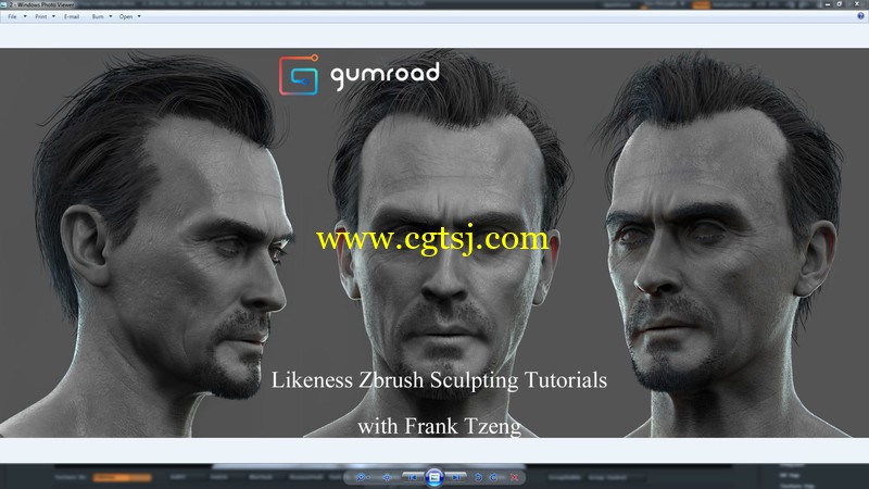 Zbrush角色肖像雕刻艺术训练视频教程的图片1