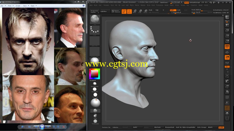 Zbrush角色肖像雕刻艺术训练视频教程的图片2