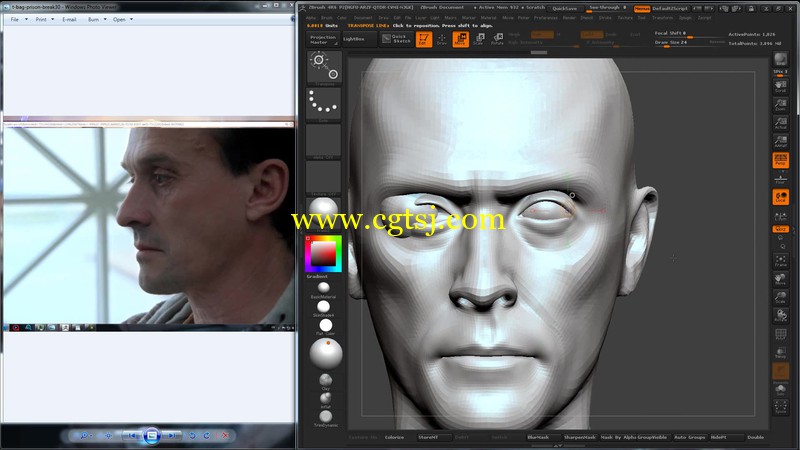 Zbrush角色肖像雕刻艺术训练视频教程的图片3