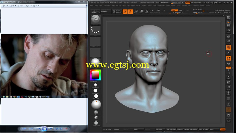 Zbrush角色肖像雕刻艺术训练视频教程的图片5