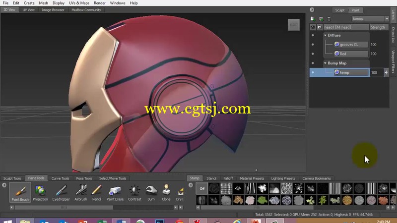 Mudbox钢铁侠头盔制作训练视频教程的图片4