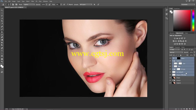 Photoshop模特肖像写真高级修饰润色技巧视频教程的图片3