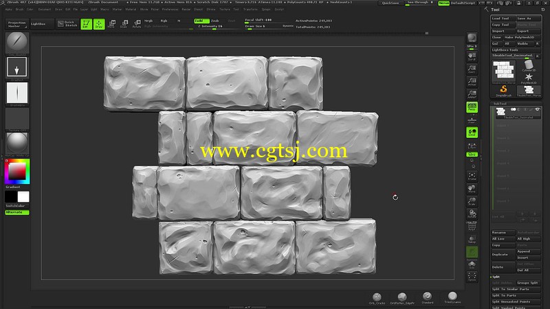 Zbrush雕刻纹理贴图技术训练视频教程的图片2