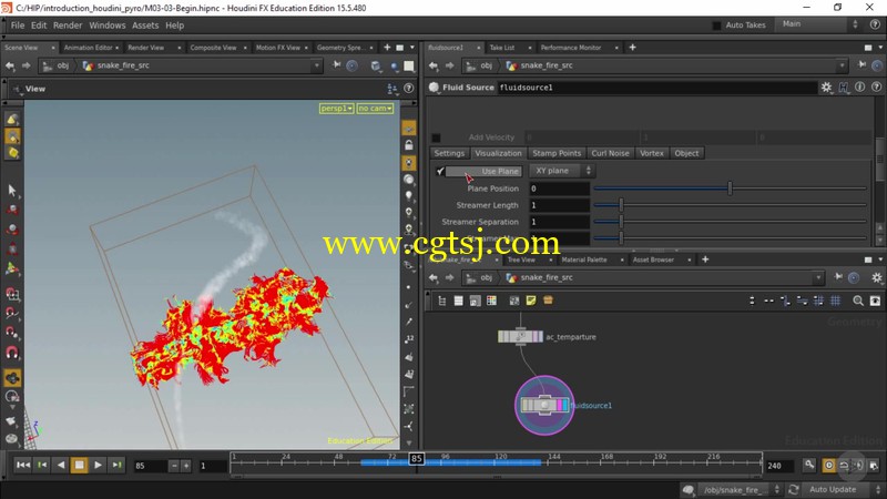 Houdini PYRO火焰特效实例制作视频教程的图片5