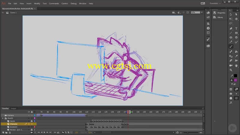Animate CC经典动漫动画技术训练视频教程的图片1