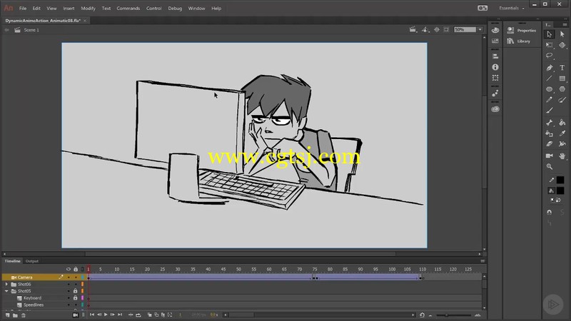 Animate CC经典动漫动画技术训练视频教程的图片3