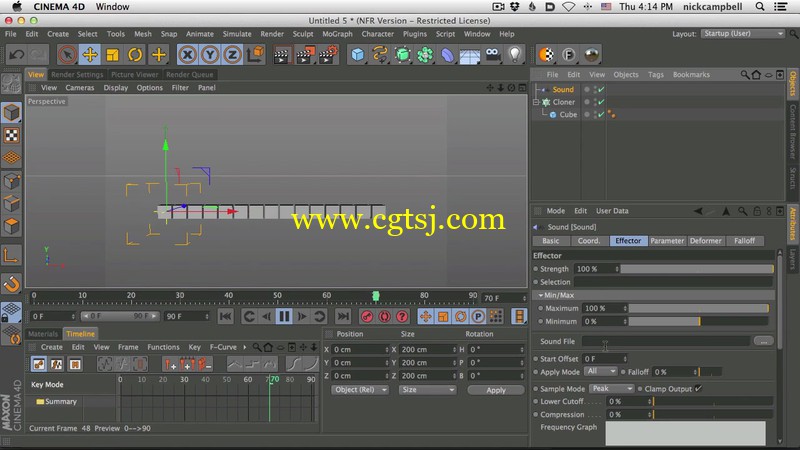 声音动画C4D视频教程GSG159期的图片1