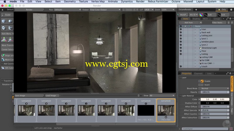 Modo灯光照明技术基础训练视频教程的图片3