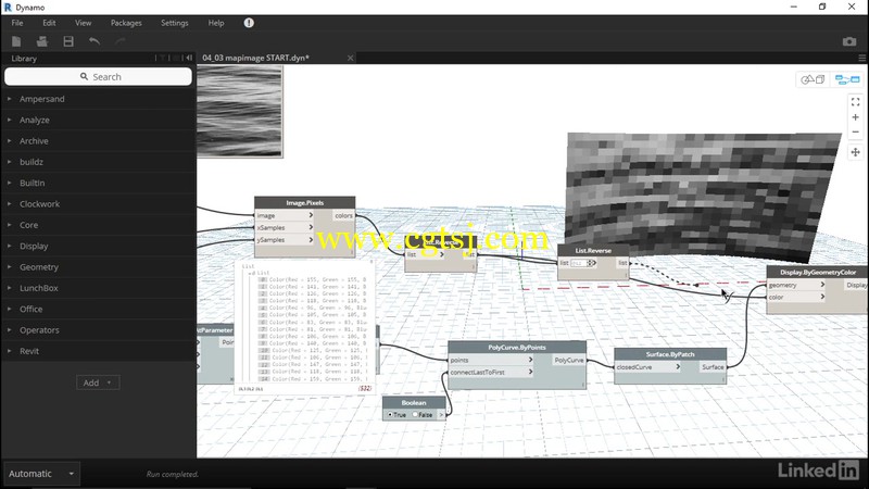 Revit中Dynamo可视化脚本编辑工具使用技术视频教程的图片3