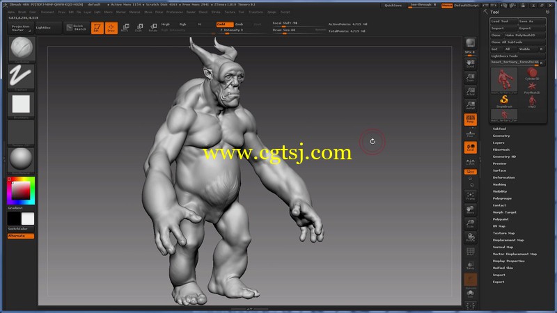 ZBrush角色精细化雕刻大师级训练视频教程的图片2