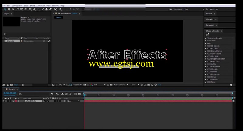 AE字体动画制作视频教程的图片1